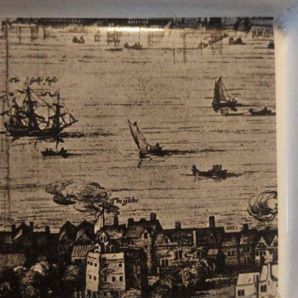 Vintage Holcam Pottery Trinket Dish Thamesis - Bankside Where Shakespear Lived. - Picture 6 of 7